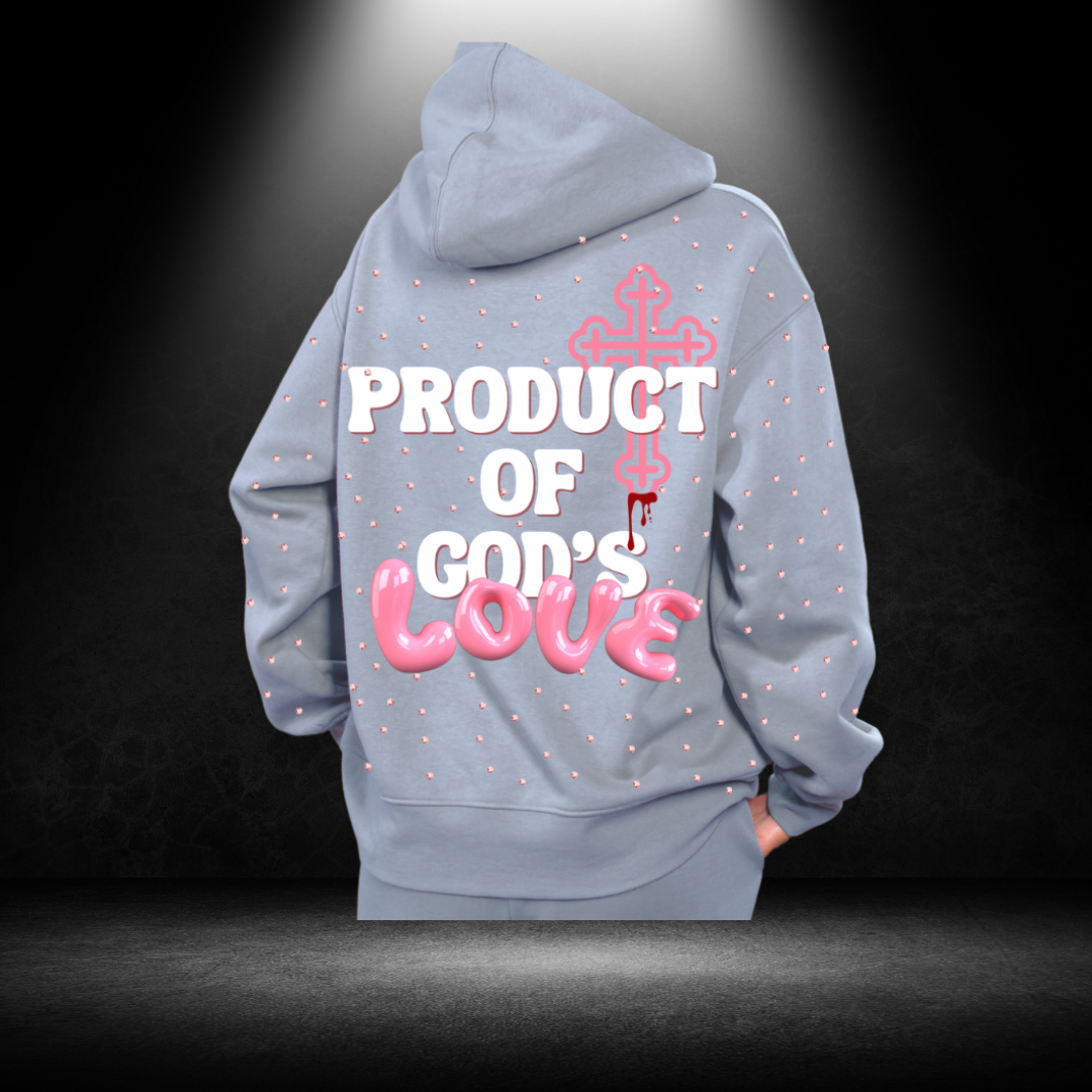 Product Of God’s Love Zip Up (No Rhinestone)