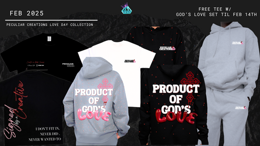 Product Of God’s Love Sweats (Full Rhinestone)